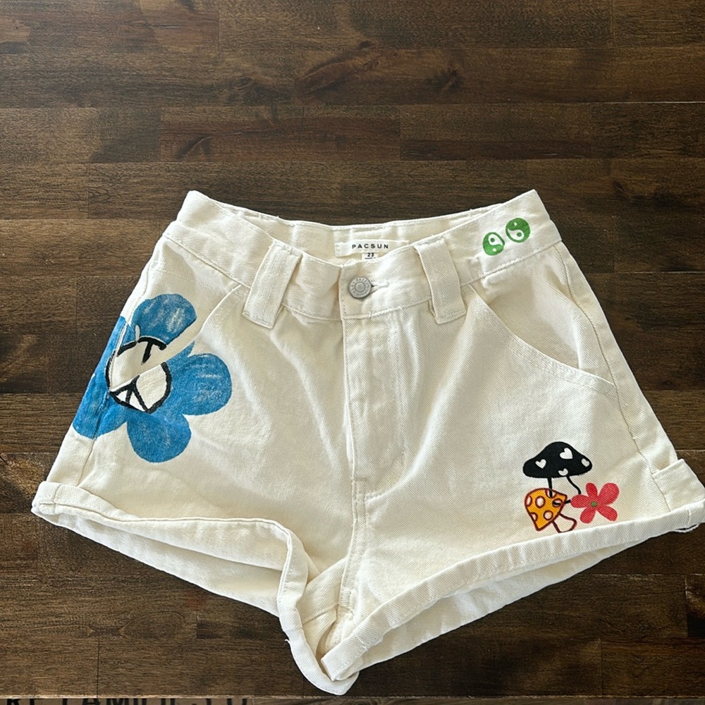 size 23 pacsun jean shorts